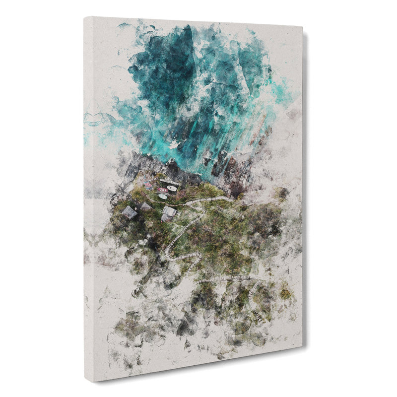 High Above Asturias In Spain - Wrapped Canvas Print, 50cm H x 35cm W x 3cm D