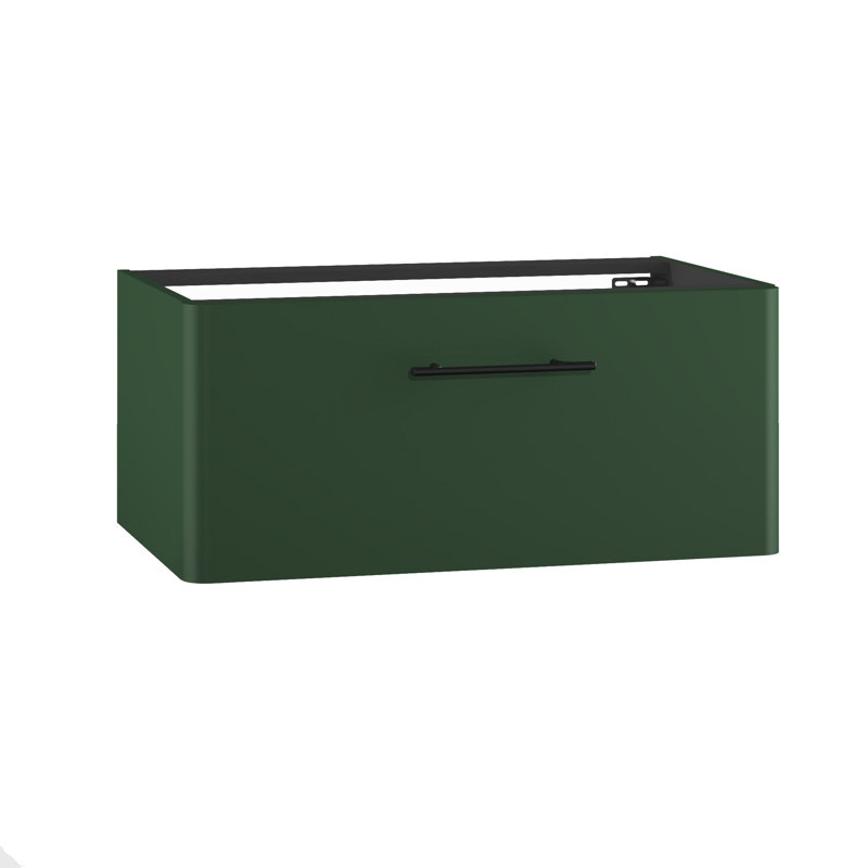 Ashat Bathroom Storage Cabinet, Conifer Green Supermatt/Black