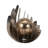 Modern Metal Aluminum Sculpture with Abstract Layered Design-1644410934