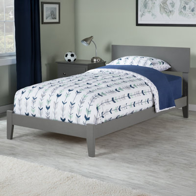 Amodio Solid Wood Panel Bed