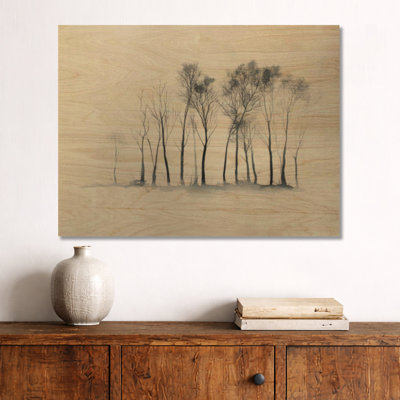 Arctique «Silence», paysage blanc d'hiver - art mural en bois