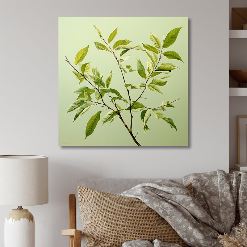 «Green Ferm Simple Collage I», reproduction sur toile, Toile tendue, H 16 po x l 16 po x P 1 po