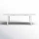 Gibraltar 96'' Extendable Powder Coated Aluminum Outdoor Dining Table