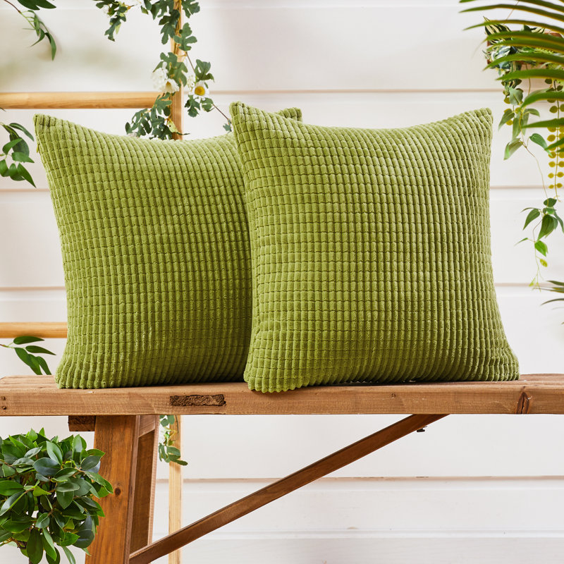 Kenley Citronella Square Cushion Cover, 56cm H x 56cm W x 1cm D, Citronelle