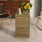 C-Shape End Table  Brown