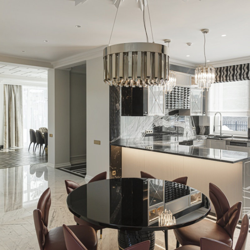 Lustre Skylar Gold & Crystal Bar Led
