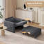 Fauteuil d'appoint moderne avec poche latérale, canapé-lit convertible 4-en-1 extra long en velours côtelé, pour le salon, le bureau ou la chambre à coucher-1075053844