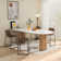 Parveena PU Leather Bar Stools With Back