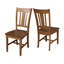 Chaise d'appoint en bois massif Evalyn-25147161