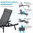 2 PCS All Weather Pool Lounge Chairs Ergonomic Design With Adjustable Backrest-280123599