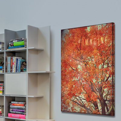 Reproduction d’art sur toile tendue "imagine" par robin