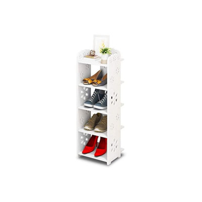 4 Pair Stackable Shoe Storage Cabinet