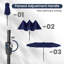 Parasol de marché lumineux à DEL 13 pi-1067499307