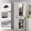 Armoire de rangement pour garde-manger de 71 po avec 4 portes, tiroir, 2 tablettes réglables, armoire autoportante pour le salon, buanderie-2141196385