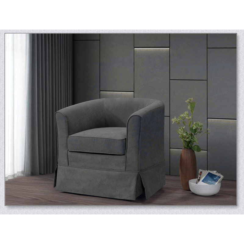 Chaise d'appoint en tissu gris, Tissu gris
