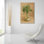  «Tropical Leaves 2» par Danhui Nai, art mural en verre acrylique, 16 po x 24 po