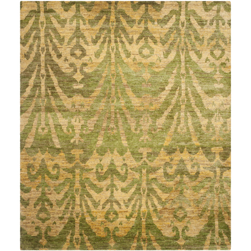 Lamberta Ikat Jute / Sisal Hand Woven Area Rug, Rectangle 122 x 183 cm