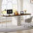 78.7 Inches Two Person Computer Desk With 5 Drawers-1088256566