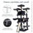 Lima Pet Heavy Duty Carpet 68 Inch Multi-Level Cat Tree Condos and Scratching Posts Included-2031829799