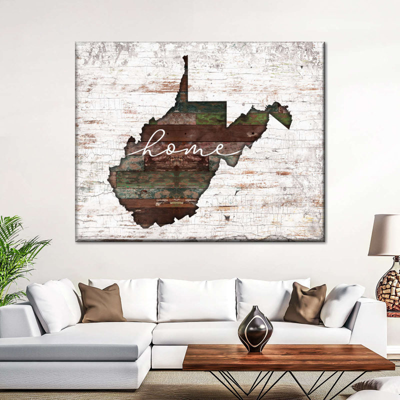 West Virginia Home Map, H 8 po x l 10 po x P 1 po