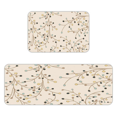 Ensemble de 2 tapis de cuisine Vine Dot Design