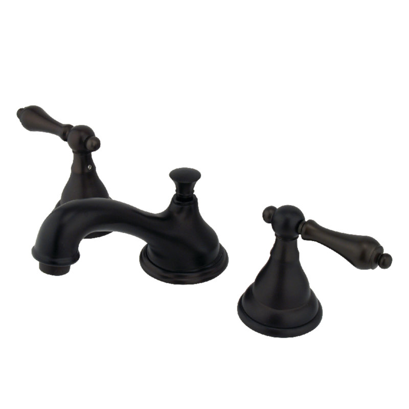 Widespread Bathroom Faucet with Drain Assembly, Oil Rubbed Bronze