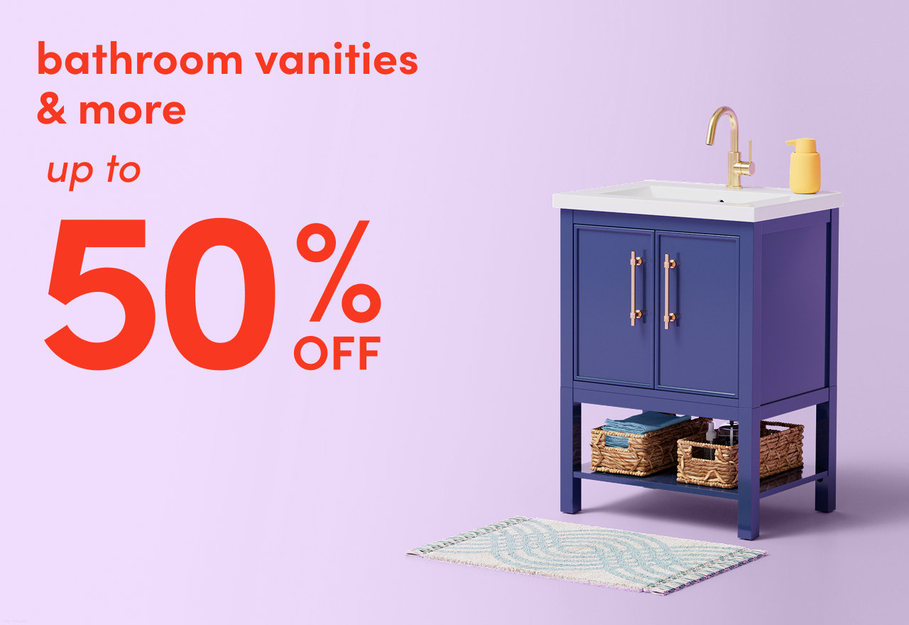 bathroom vanities & more on clearance