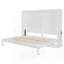 Grand lit escamotable mural, conception peu encombrante avec matelas confortable et installation facile pour les maisons modernes.-1883455664-1883455665