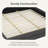 Chenille Upholstered Low Bed Frame,   Platform Bed With Wingback Headboard-108516279-128224092