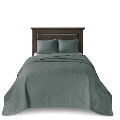 Reversible 3 Piece Quilt For King/ King - Pre-washed Cotton Filling A Soothing Dream Quilting An Attractive Bedroom Includes And Two Shams Machine Washable Night Appealing