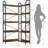 72" L Shaped Corner Bookshelf 5 Tier Industrial Bookcase Large Display Rack Shelf Beaded Design for Living Room Bedroom Storage-1652492890-1652492891