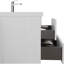 Meuble-lavabo mural 42 po avec lavabo, meuble-lavabo mural avec lavabo à surface solide et tiroirs à fermeture en douceur entièrement assemblés, gris cendré-145445422