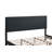 Baron G00702-KB-King Size Platform Bed , BLACK Faux Leather-382940283-382940231