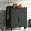 Armoire de rangement pour outils 34,3 po - Organisateur de garage avec compartiment verrouillable et 4 tiroirs, coffre en acier pour atelier et garage