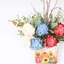 Arrangements floraux de pivoines artificielles en pot