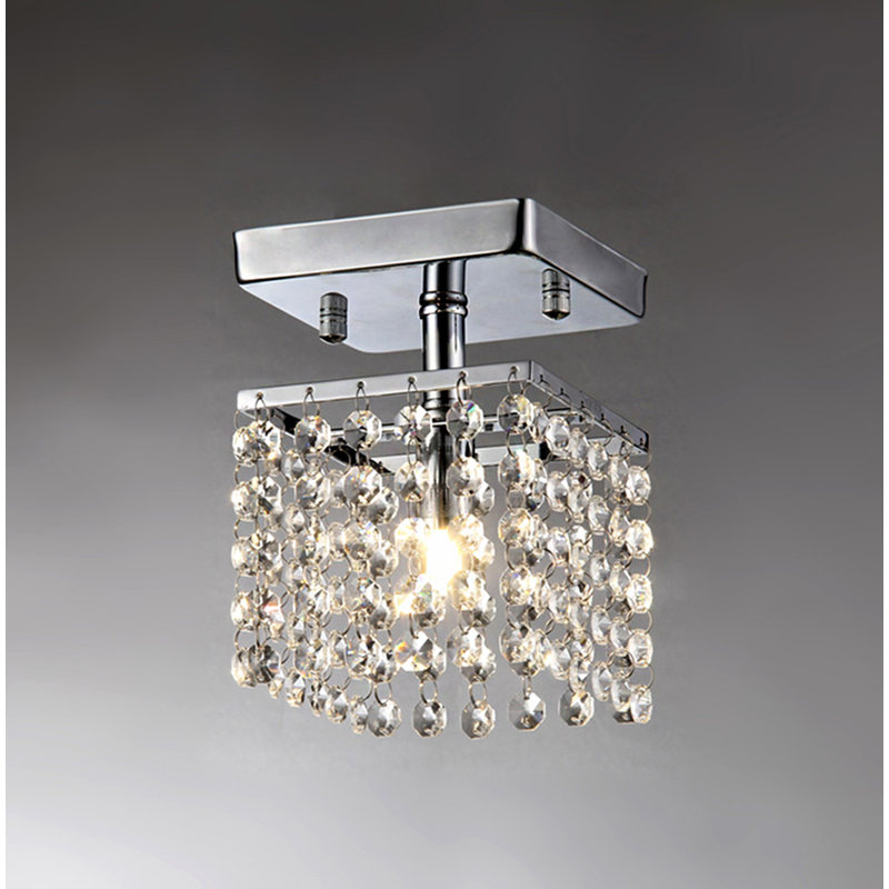 Dejong Crystal Semi Flush Mount