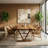 Modern Live-Edge Walnut Dining Table with Sculpted V-Base — Solid Wood Contemporary Farmhouse Design-719916271-720803651