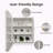 24x32 Inch White Metal Framed Medicine Cabinet – Wall Mount or Recessed