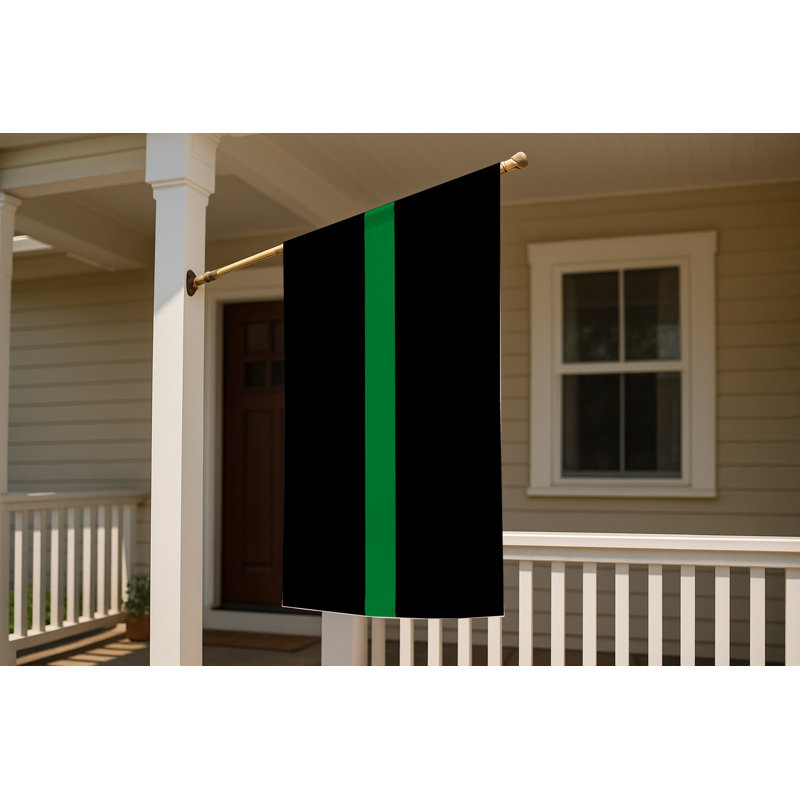 Drapeau Thin Green Line — Drapeau extérieur, H 36 po x l 60 po