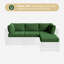 9 housses de coussin de patio de 4 po d'épaisseur 9 pièces - Remplacement hydrofuge pour canapé modulaire 4 places-600190309