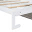 Grand lit blanc avec - Créez de l'espace supplémentaire. Multifonctionnel et pratique. Contreplaqué Rangement disponible. Facile à déployer. L 61 po x l 93 po x H 86 po. Assemblage requis. Matelas non inclus-1092241333