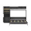Lit escamotable double avec canapé, port USB, tablettes et lumière-877909445-877909447