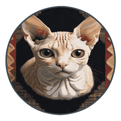 Washable Dwelf Cats Area Rug