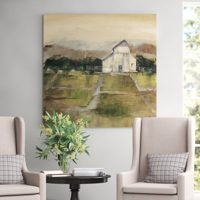 Rural Sunset I - Wrapped Canvas Painting