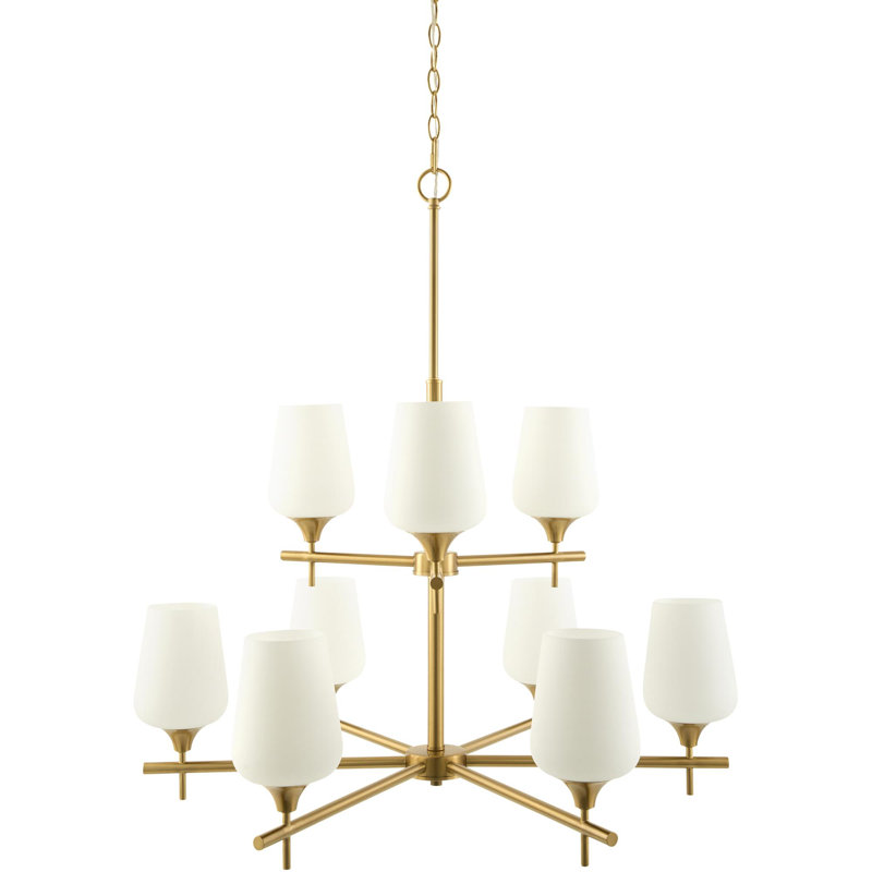 Lustre Soileau, Laiton, Blanc