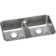 Lustertone 32.0625" L x 18.5" W Double Basin Undermount Kitchen Sink with Aqua Divide