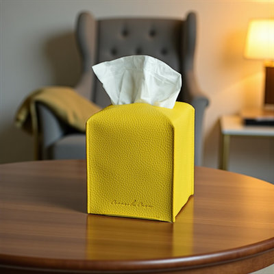 Modern PU Leather Tissue Box Cover