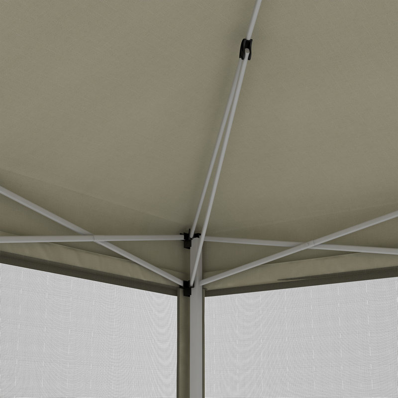 Auvent avec filet 10 'x 10' Zermeno, moustiquaire instantanée, tentes pour fêtes