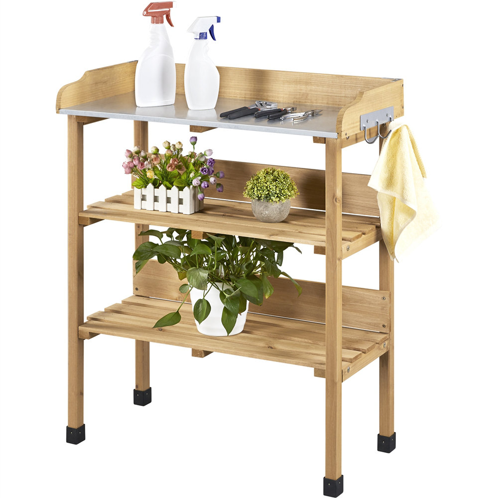 Outdoor Fir Wood Potting Bench