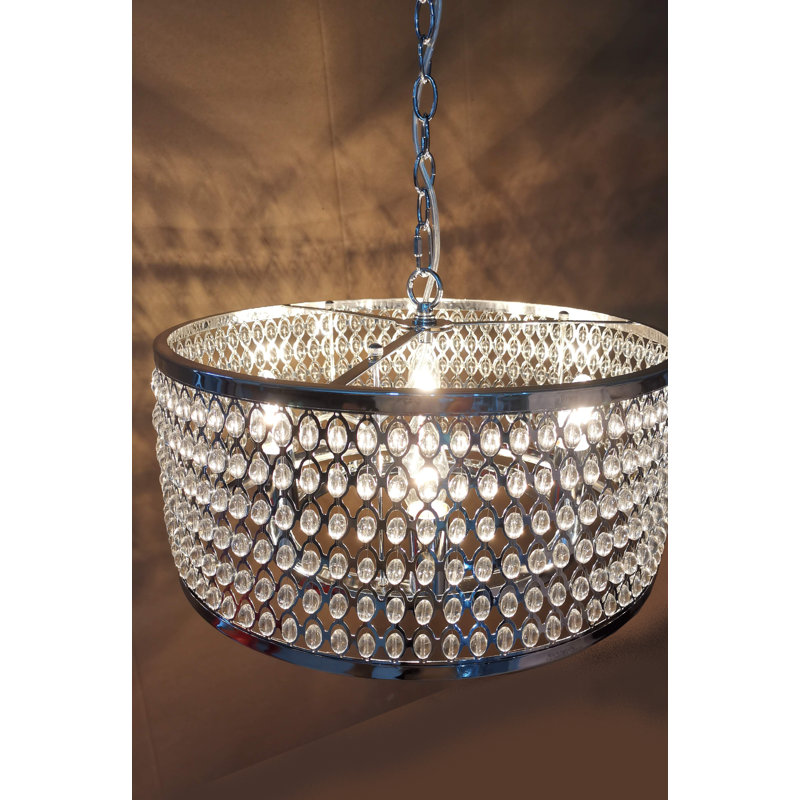 Nyx 4 - Light Chrome Drum Pendant